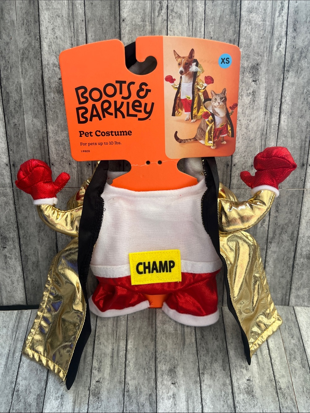 Boots & Barkley Gold and Red 'Champ'  Pet Costume